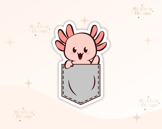 Pocket Axolotl Sticker